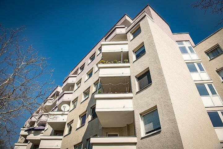 Außenansicht der neu erworbenen Wohnungen in der Heinrich-Zille-Siedlung in Berlin-Moabit