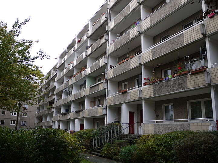 Außenansicht der neu erworbenen Wohnungen in der Liebigstraße in Berlin- Friedrichshain