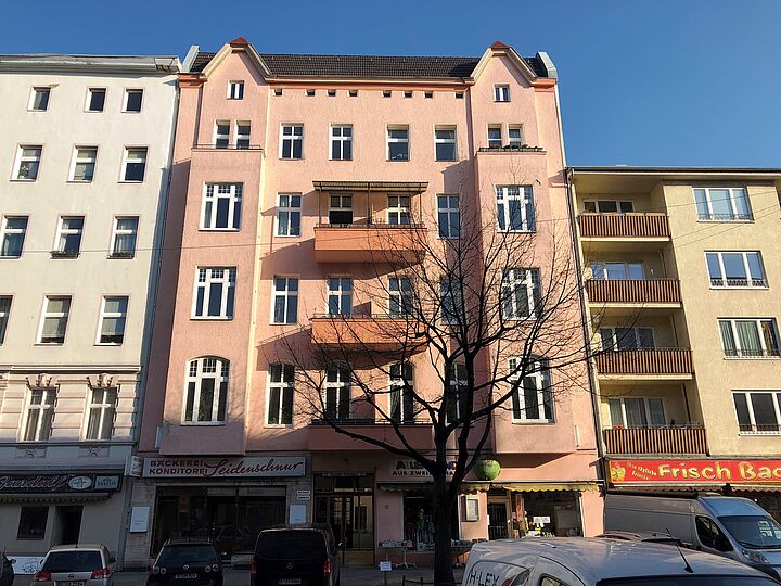 Außenansicht der neu erworbenen Wohnungen in der Gotzkowskystraße 33 in Berlin- Moabit